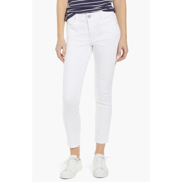 WIT  & WISDOM  'Ab'Solution High Waist Ankle Skimmer Jeans White  Size 00 - Picture 1 of 9